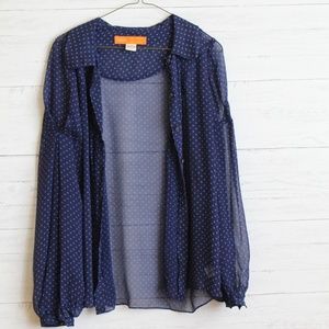 100% Silk  Blouse Size M
